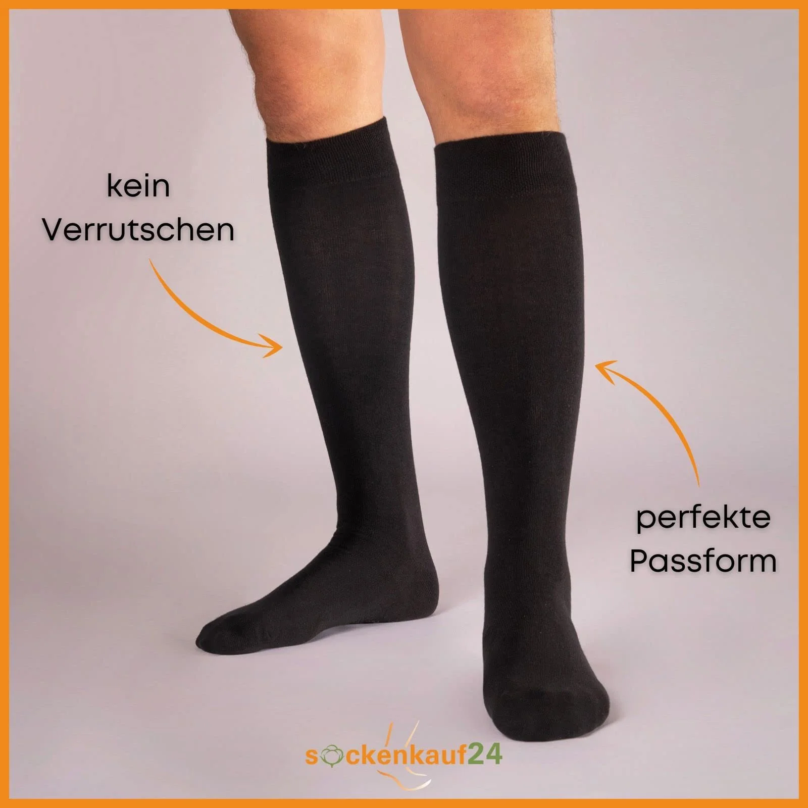 sockenkauf24 Гольфы Мужские и Женские (4 или 8 пар) с Комфортной Резинкой Хлопок, фото №2