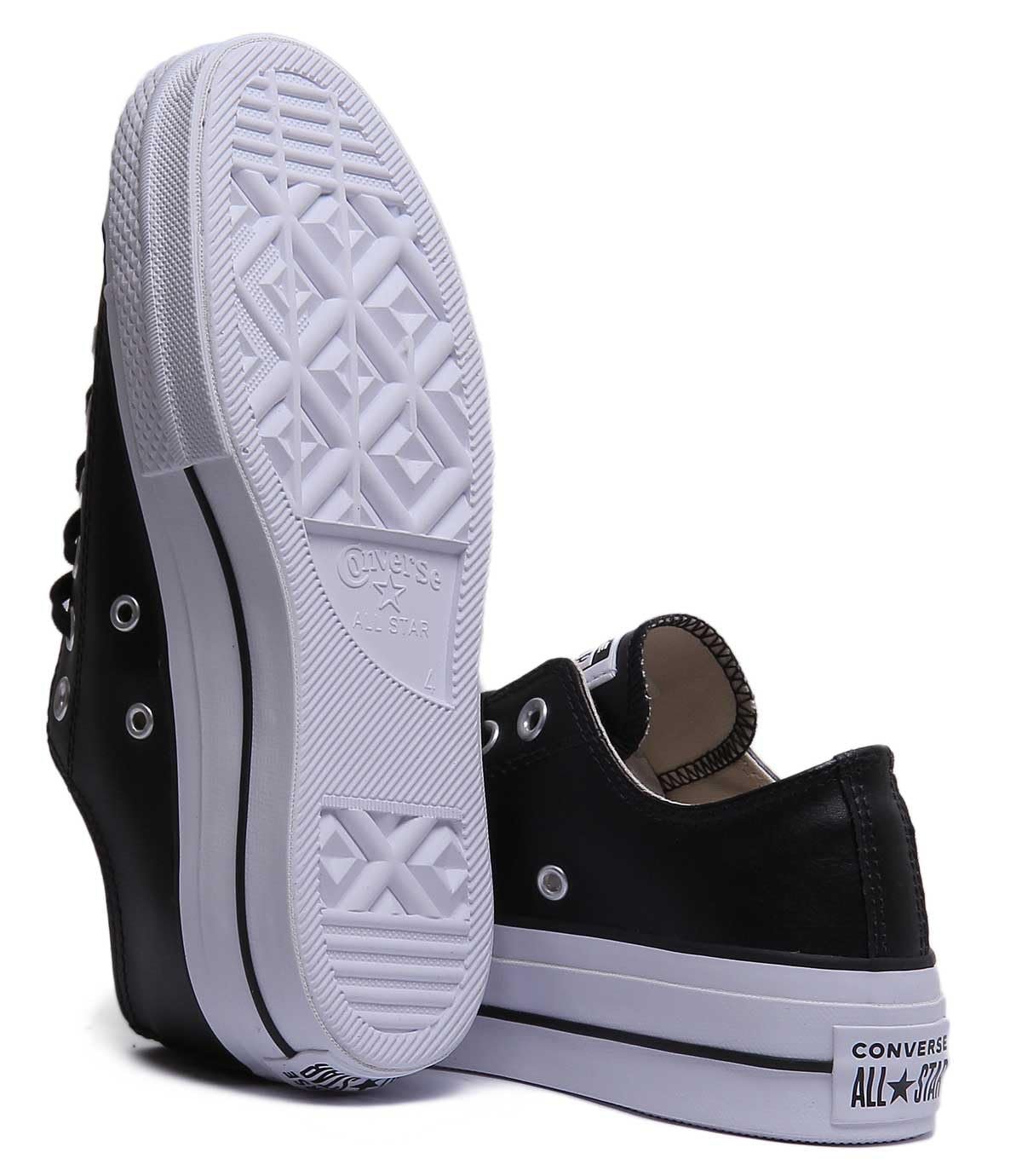 Кеды Converse Chuck Taylor All Star Lift OX Chucks 561681C Черный/Белый, фото №4