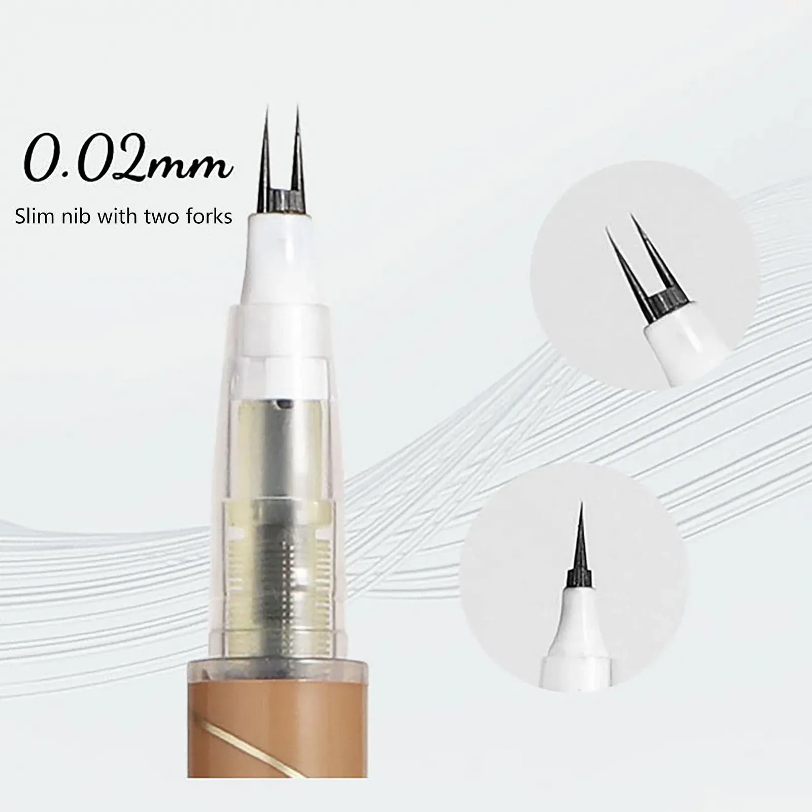 Рідка Підводка для очей Makeup Artist 4,72 дюйми Швидковисихаюча Водостійка Подвійна, фото №5