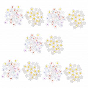 Прикраса для манікюру minkissy 500шт Квіти Різнокольорові - Фото 1