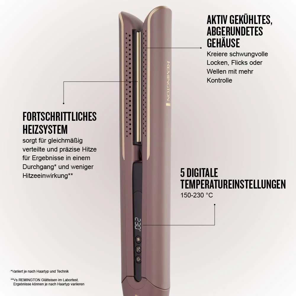 Выпрямитель для волос Remington AIRvive S8930 узкие пластины, ЖК-дисплей, 150-230°C, фото №3 Выпрямитель для волос Remington AIRvive S8930 узкие пластины, ЖК-дисплей, 150-230°C, фото №3