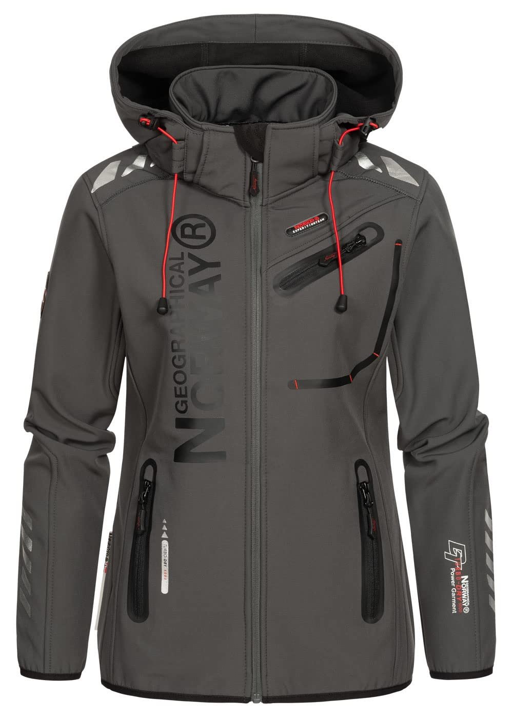 Женская функциональная куртка soft-shell Geographical Norway для активного отдыха, дождевик для спорта, фото №2