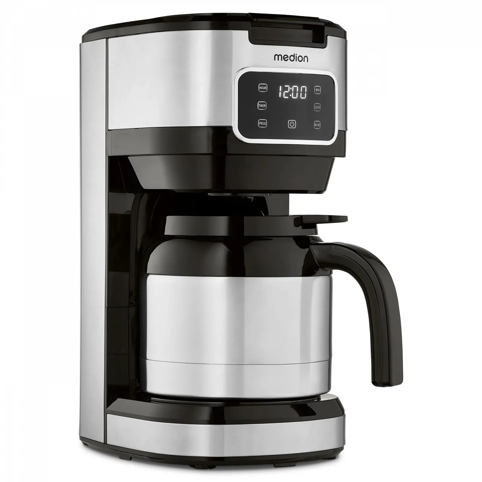 Капельная кофеварка MEDION MD11019 1.25 л 900 Вт с термокувшином нержавеющая сталь, фото №8