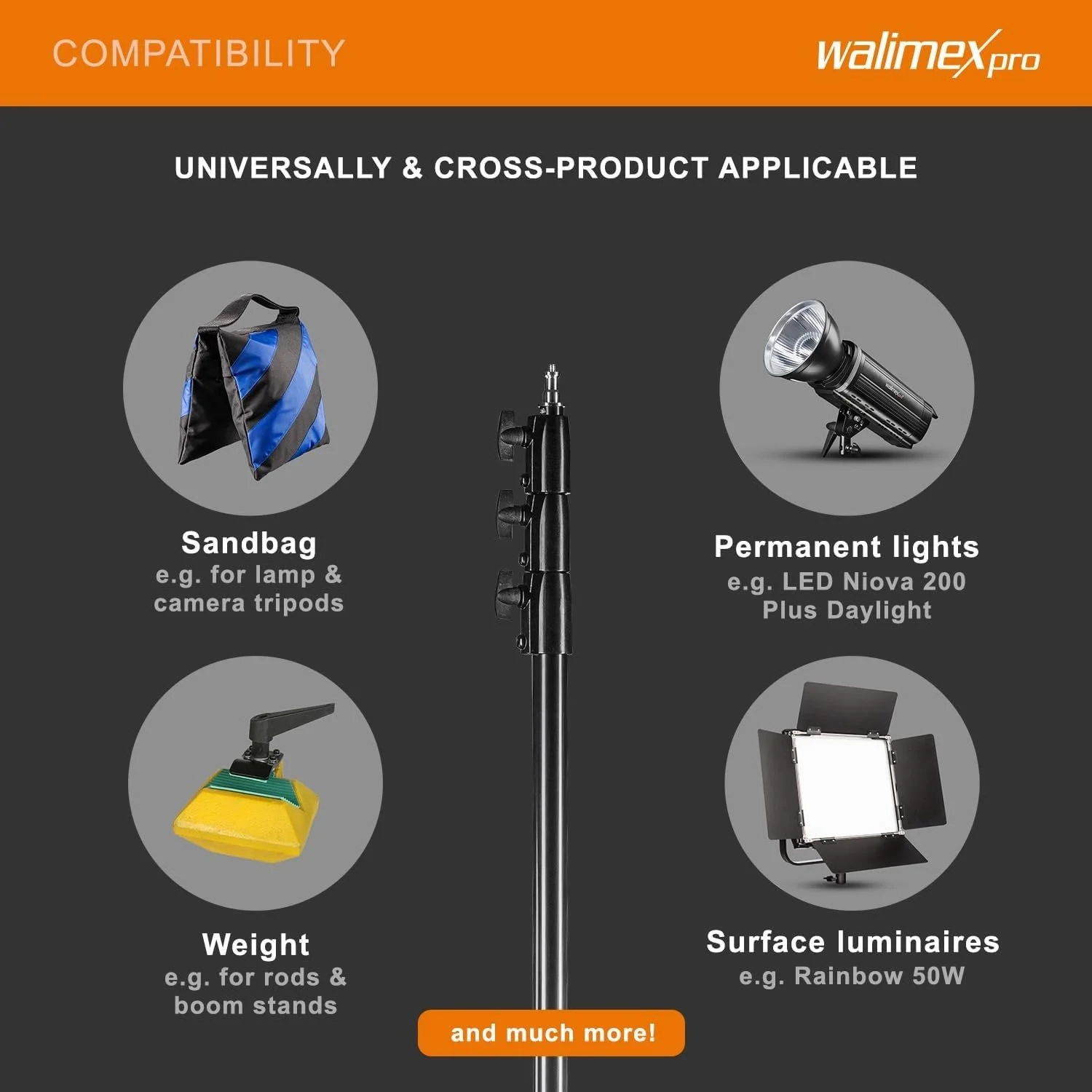 Штатив Walimex pro AIR 355 Черный, фото №6 Штатив Walimex pro AIR 355 Черный, фото №6