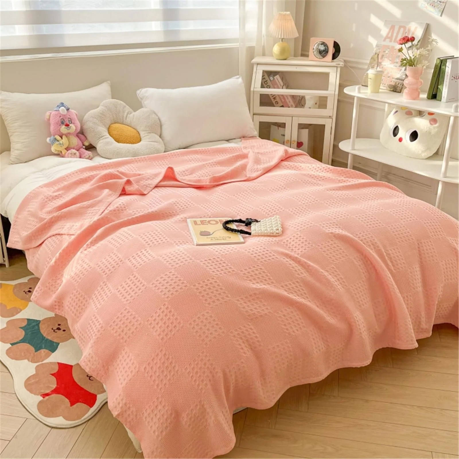 Покрывало Вафельный Hayisugal Хлопок Розовый, 200 x 230 см, фото №3 Покрывало Вафельный Hayisugal Хлопок Розовый, 200 x 230 см, фото №3