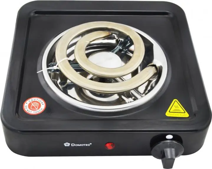 Электроплита Domotec MS-5531 плита электрическая настольная Домотек с широкой спиралью 1000 Вт, фото №1