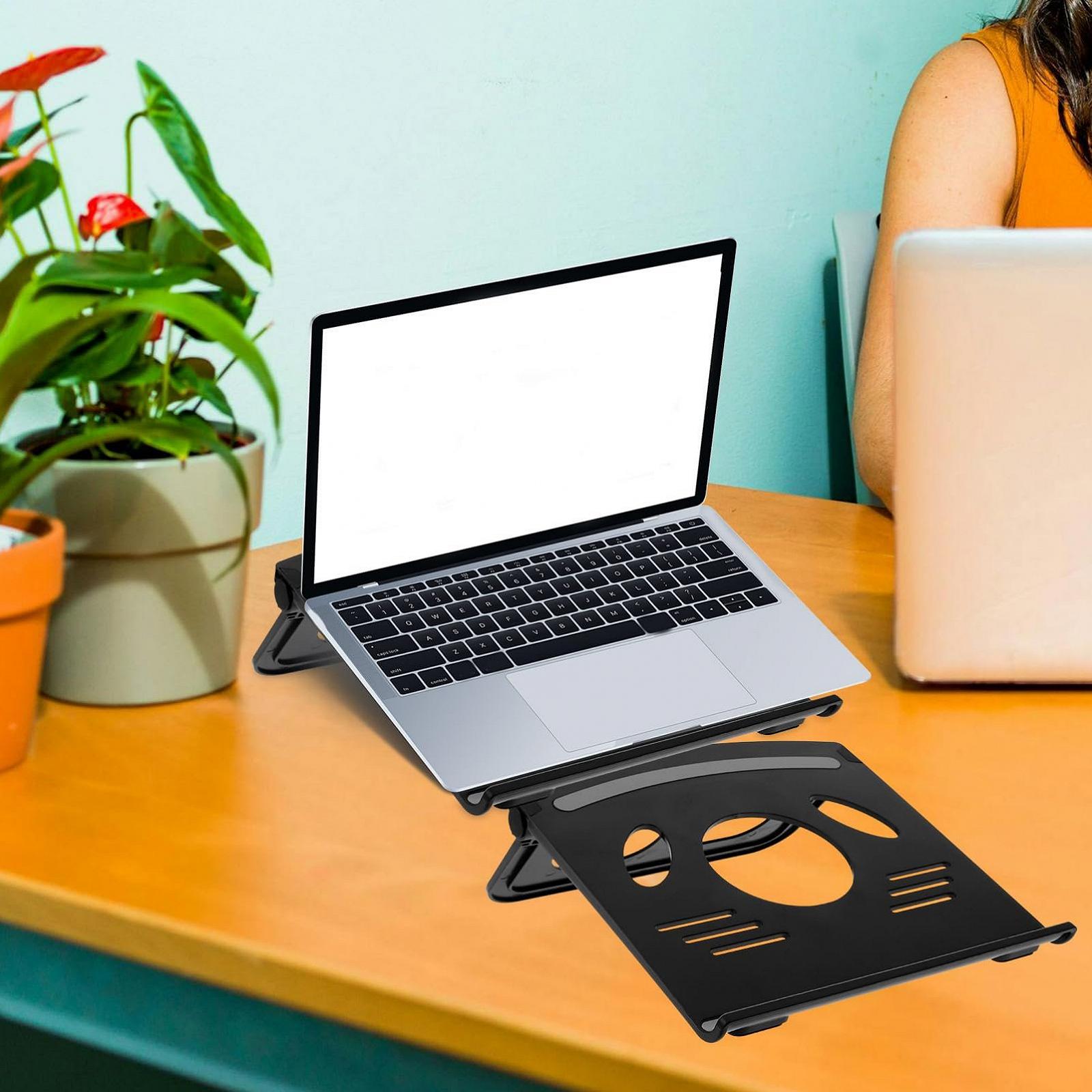 Підставка для ноутбука та планшета Gatuida ABS і силікон, регульована по висоті, портативна для офісу та подорожей, фото №7