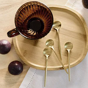 Набор ложек HOMLA NOIA Gold, 4 шт synthetic.ua - Фото 1