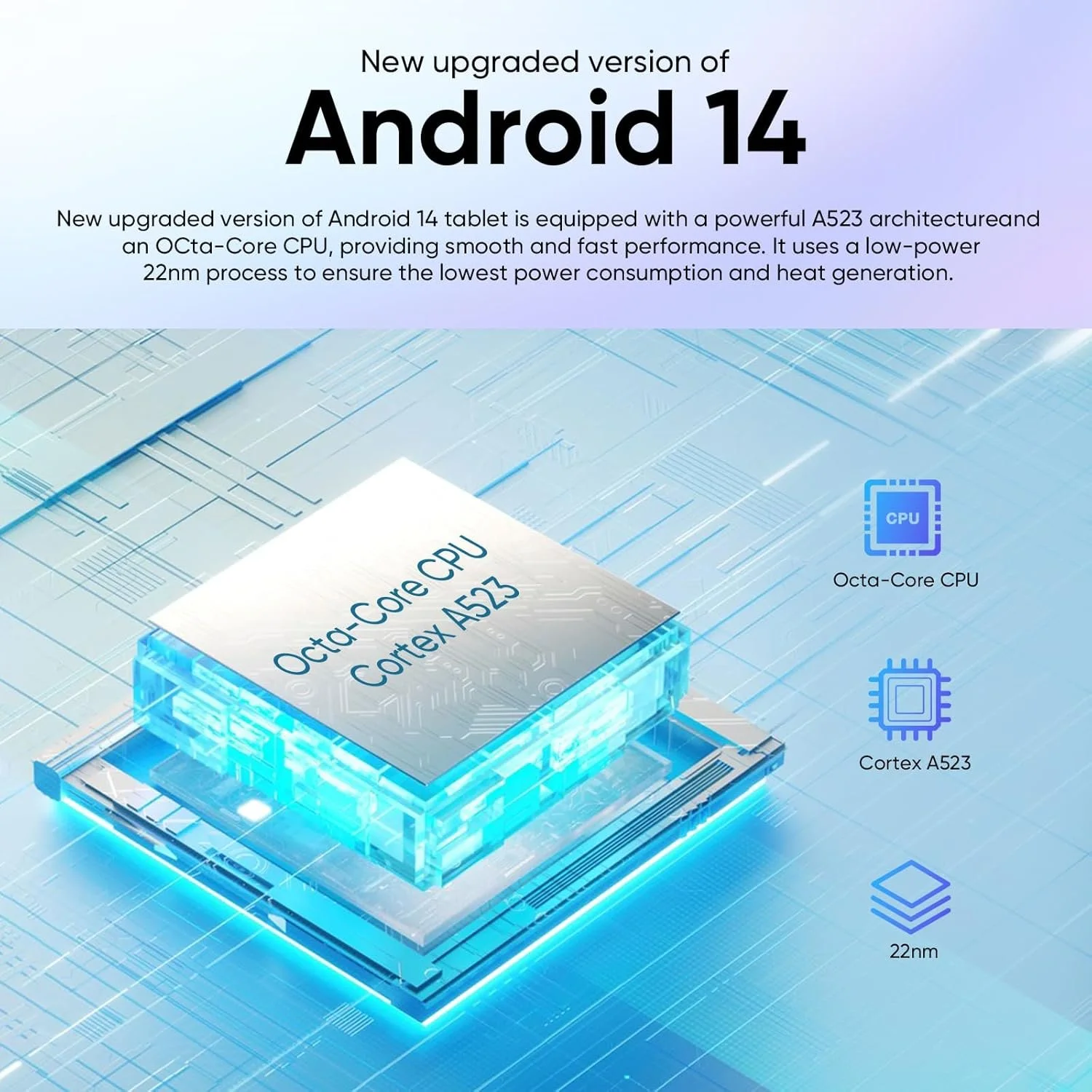 Планшет 10.1" Weelikeit C19W 4+4/128Gb / 8 ядер / Android 14 / 6000 mAh / Чорно-сірий, фото №3