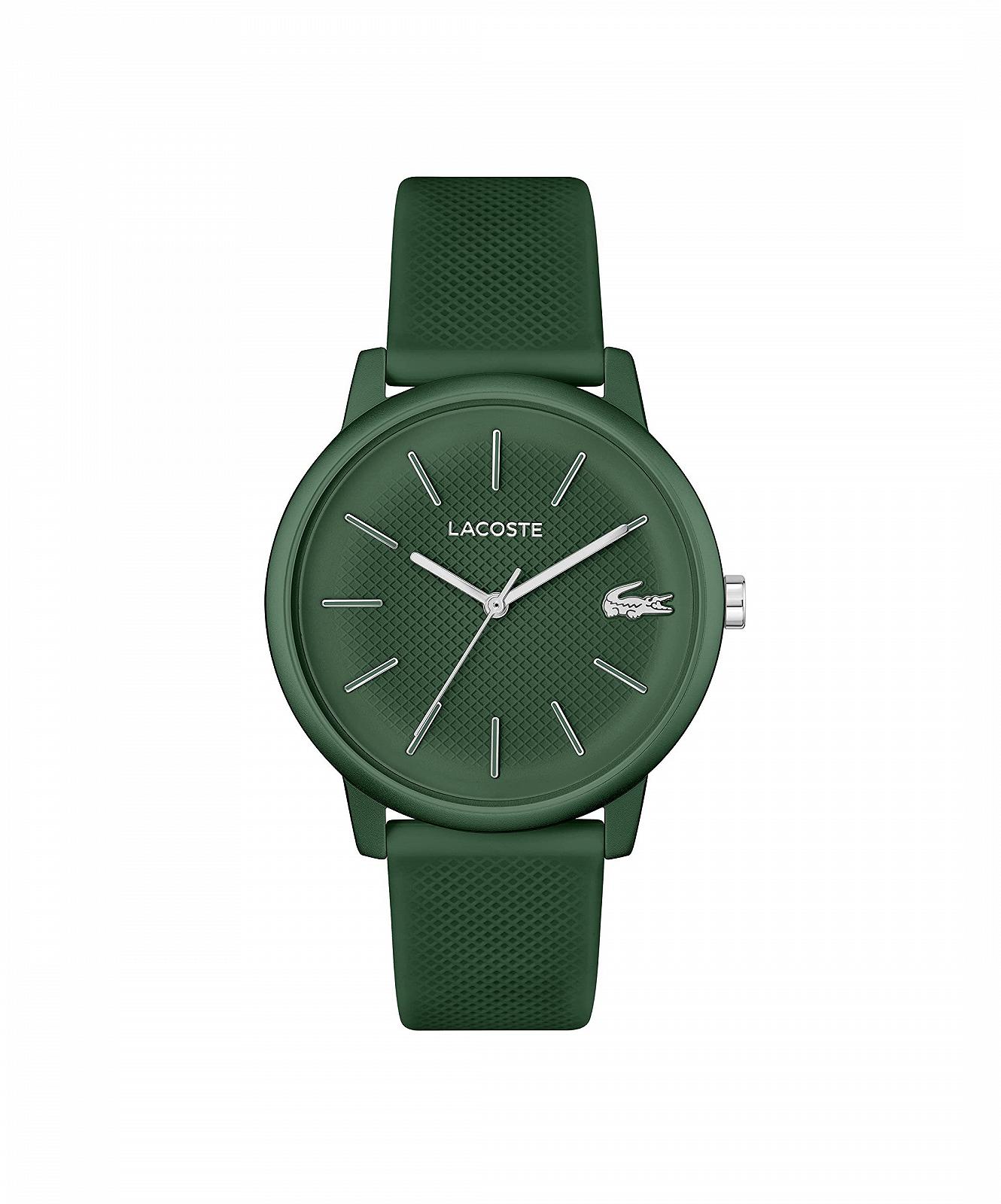 Чоловічий аналоговий кварцовий годинник Lacoste 2011240, сірий силіконовий ремінець, фото №1