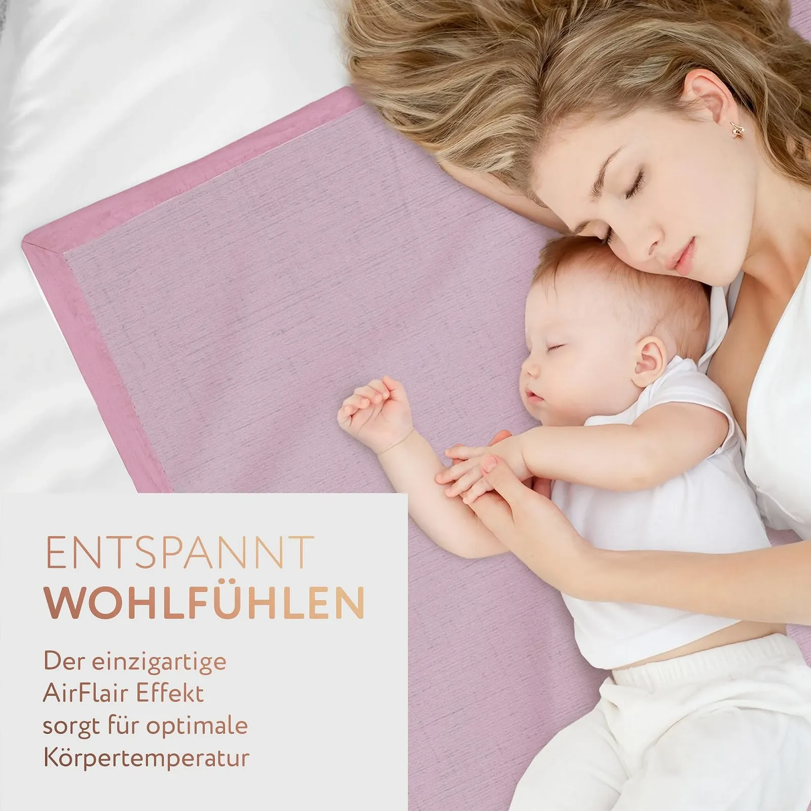 Одеяло RELAXOUND Original Breezyblanket 155 x 225 см (Reverse Berry, Single) - Летнее одеяло - Одеяло для восстановления - 3-слойное хлопковое одеяло - Эффект AirFlair для оптимального контроля температуры, фото №4