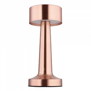 Настольная лампа Globo Медная Touch Dimmer Аккумуляторная LED Высота 21 см - Фото 1