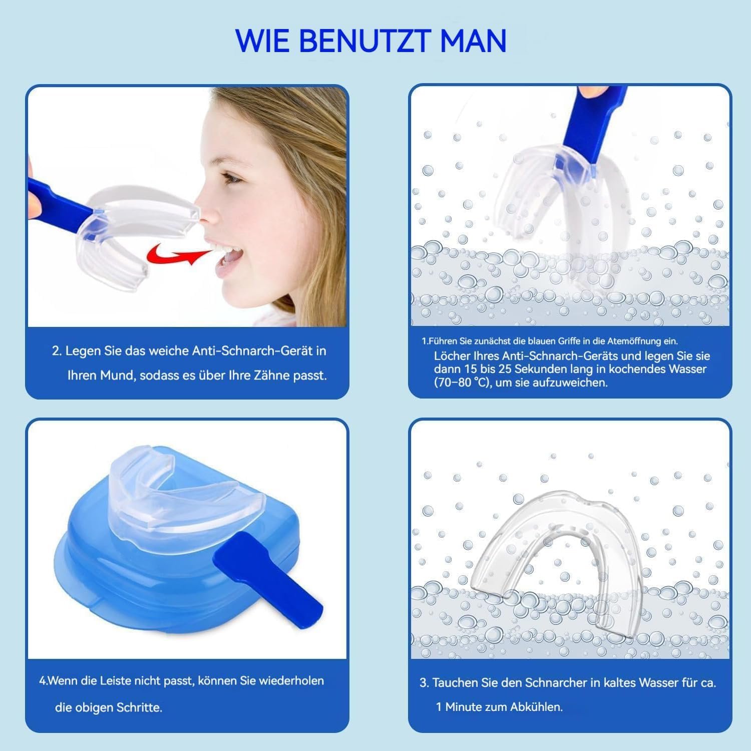 Капа від хропіння YUNYU Набір з трьох штук 8.5 см x 7.7 см, фото №6