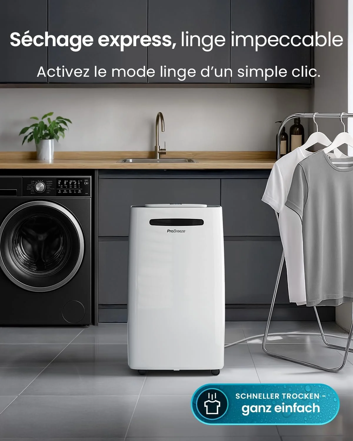 Осушувач повітря ProBreeze PB-08 20 л/добу Білий, фото №9