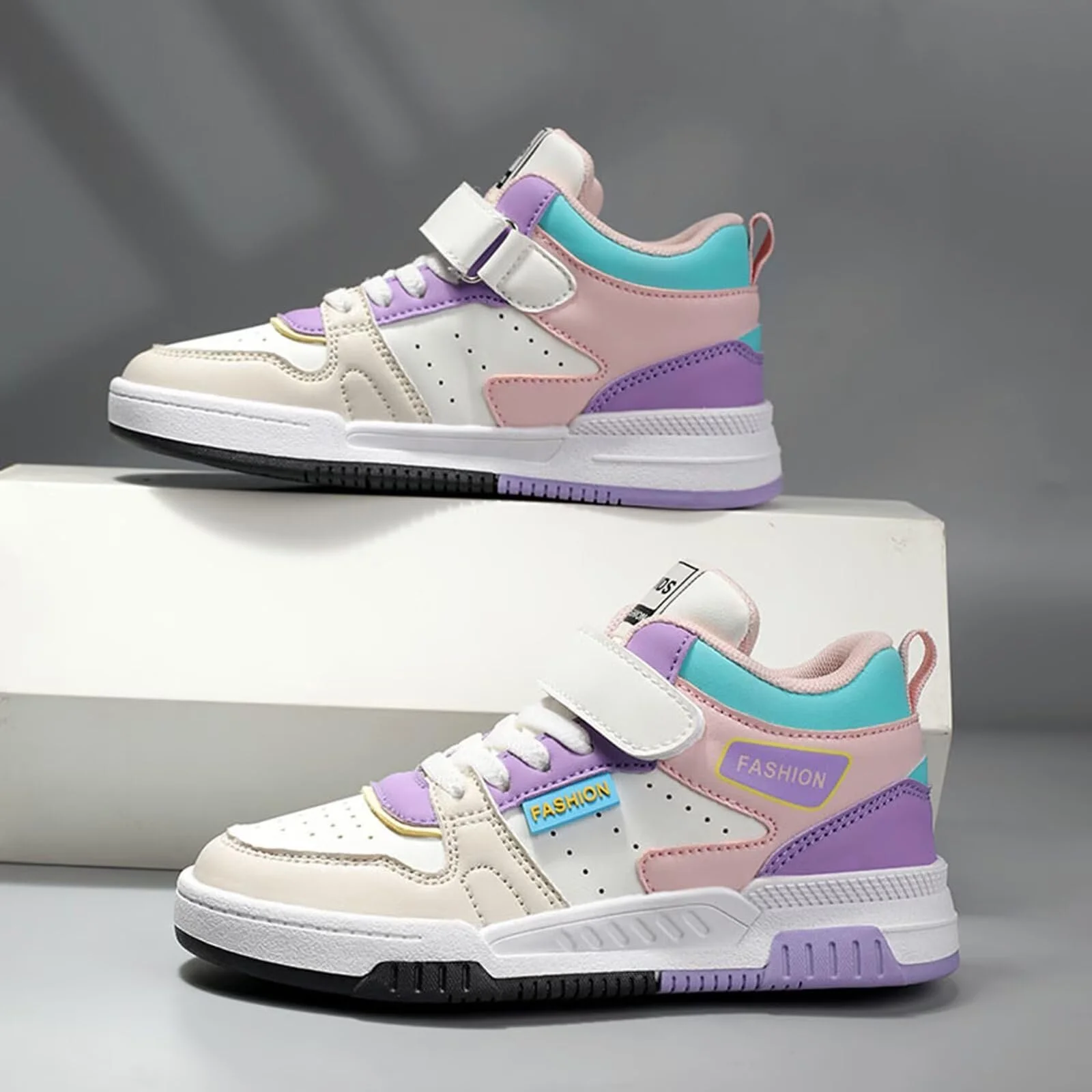 Кроссовки Детские и девочек для занятий в помещении Теннисные Нескользящие для досуга Размер 27-38, фото №6