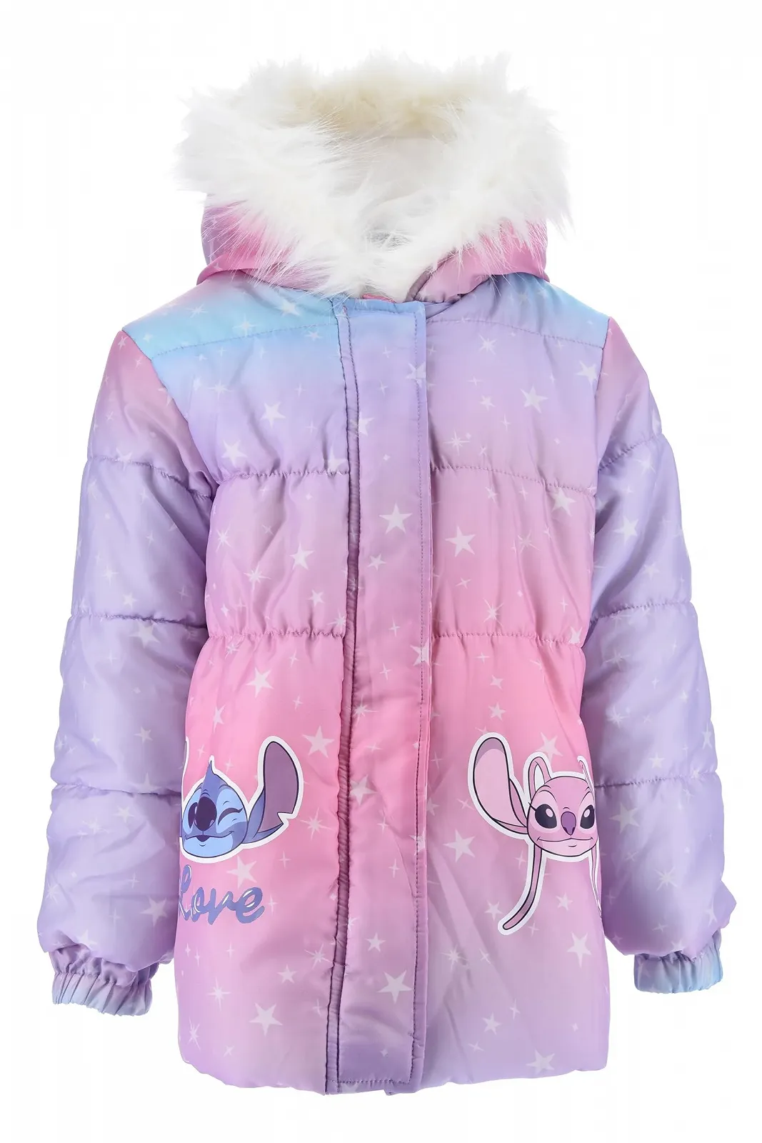 Пальто Disney Stitch для дівчат, Тепла та м'яка зимова куртка з наповнювачем, фото №1