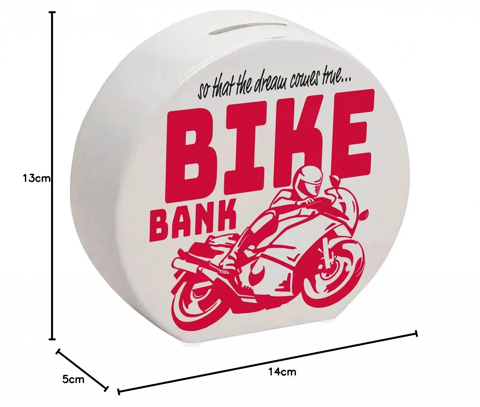 Скарбничка Мотоцикл Червона для байкерів, фото №6