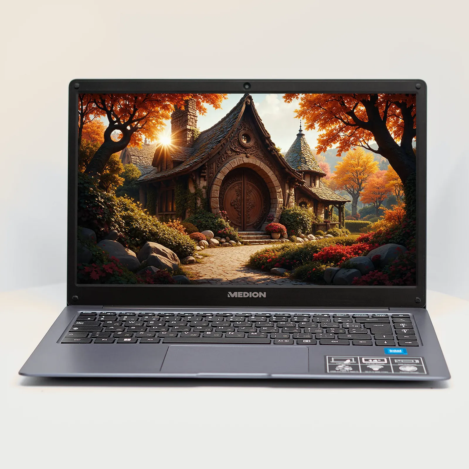 Ноутбук 14" Medion (Lenovo Group) Akoya E14223 | 10-е покоління Intel Celeron N4120 | RAM DDR4 8 ГБ | eMMC 128 ГБ | Intel UHD Graphics 600 | АКБ до 9 годин | Wi-Fi 5.0 | Bluetooth 5.1 | Win11 (5107), фото №1