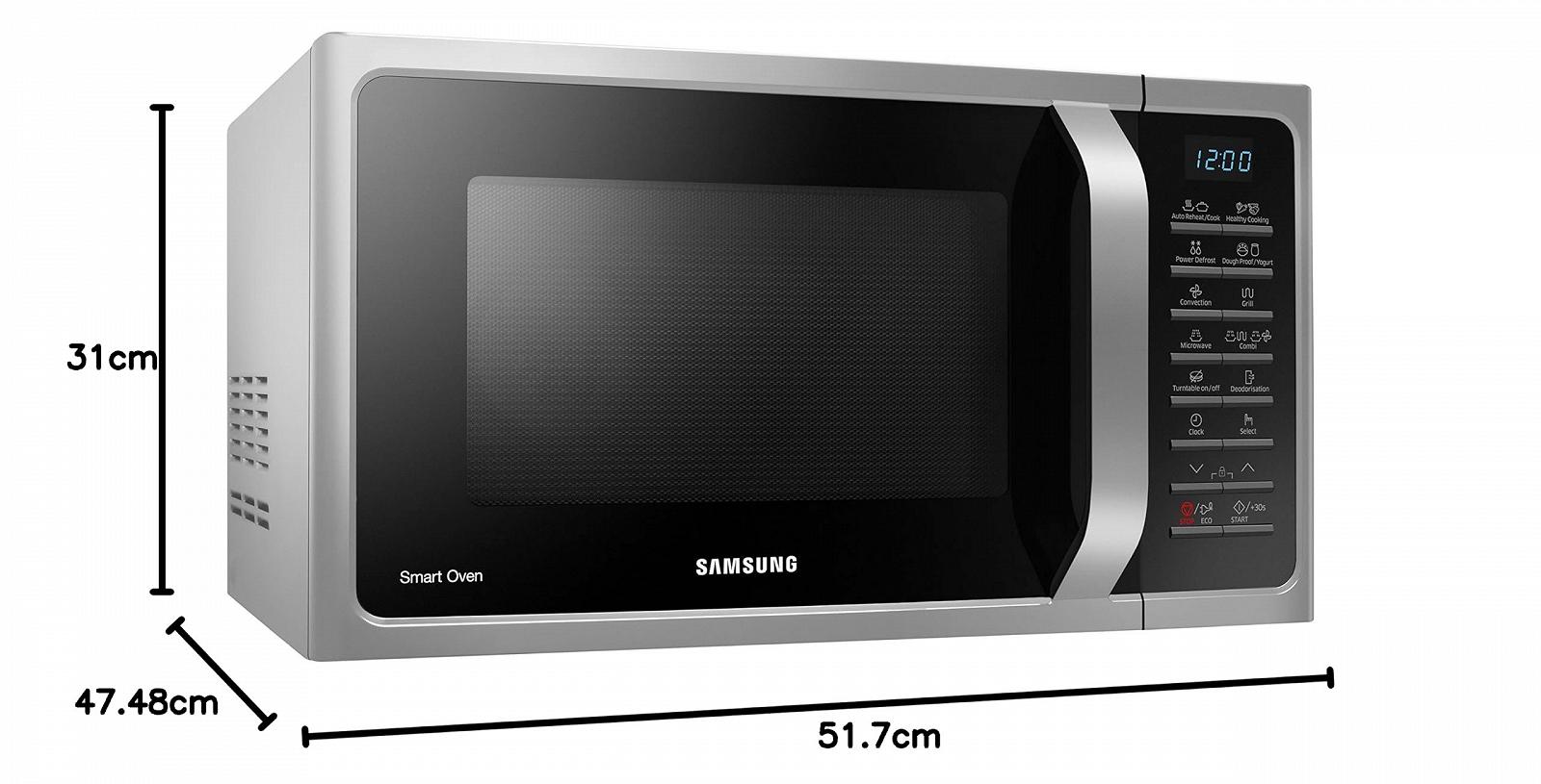 Мікрохвильова піч комбінована Samsung Mwo сіра, фото №7 Мікрохвильова піч комбінована Samsung Mwo сіра, фото №7