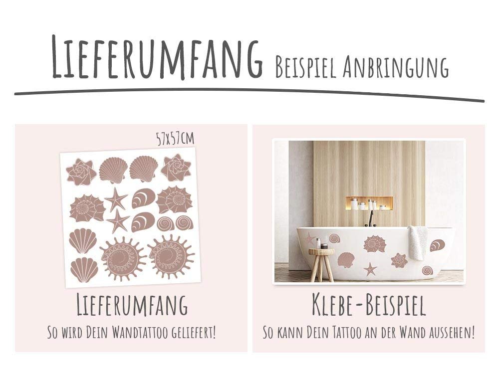 Наклейки для стін GrazDesign Морська тематика Набір для ванної та дверей, фото №3