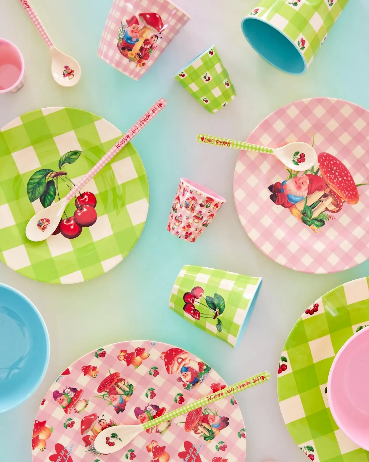 Ложка для риса, кофе Rice Melamine Spoon Love Therapy Print Набор из 2 шт, фото №4