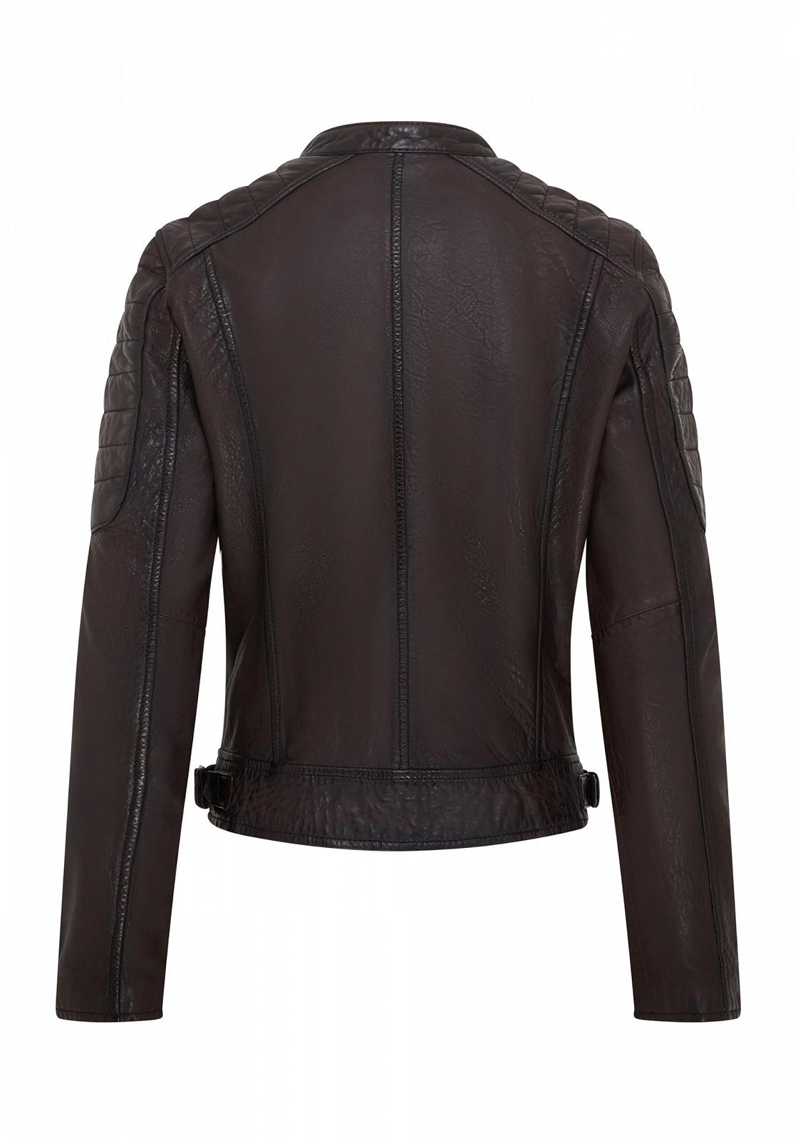 Кожаная куртка Infinity Leather Ретро Байкерский стиль стеганая винтажная мотоциклетная куртка, фото №4