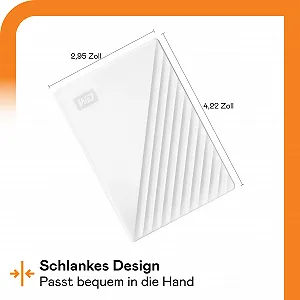 Внешний жесткий диск WD My Passport 6TB USB 3.2 White synthetic.ua - Фото 1