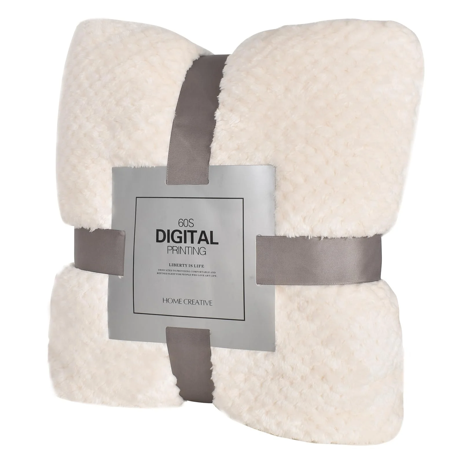 Одеяло для дивана Фланелевое Бежевый, 150 x 200 см, фото №1