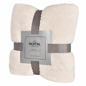 Покривало для дивану Фланелева Бежевий, 150 x 200 см - Фото 1