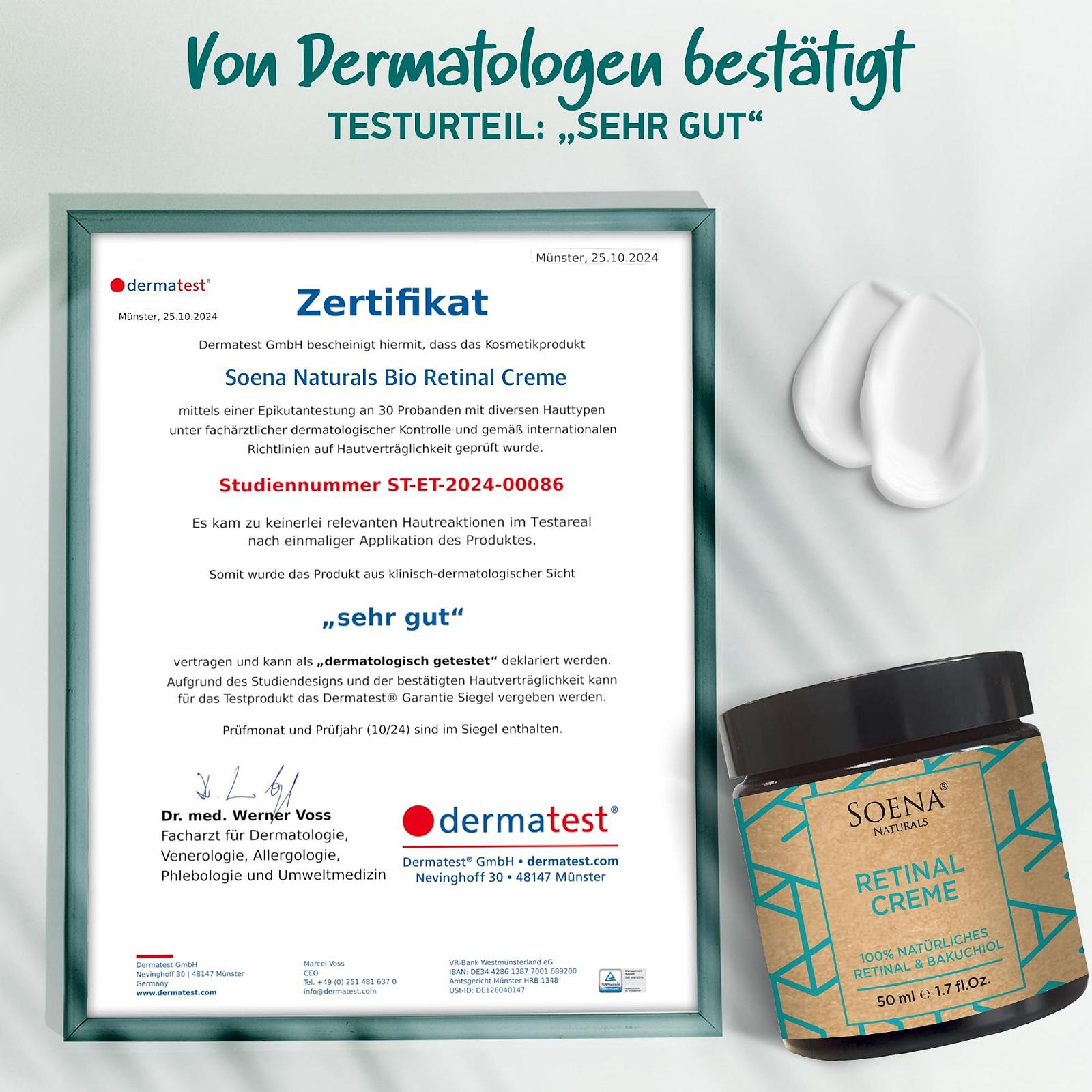 Крем для обличчя Soena Organic Retinol Cream з ретинолом, бакучіолом та гіалуроновою кислотою зволожувальний проти зморщок та акне, фото №7 Крем для обличчя Soena Organic Retinol Cream з ретинолом, бакучіолом та гіалуроновою кислотою зволожувальний проти зморщок та акне, фото №7
