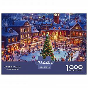 Пазл Рождественская елка у костра 1000 деталей 70 x 50 см - Фото 1