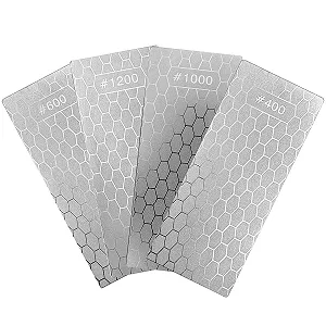 Алмазна точилка Пластина зі стільниковою поверхнею та антиковзною накладкою 400/600/1000/1200 грит для ножів та ножиць - Фото 1