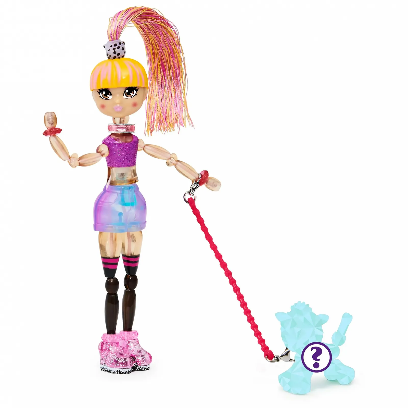 Лялька-браслет Twisty Girlz Krystal Kool, що трансформується, з сюрпризом, для дітей віком від 4 років, фото №6
