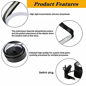 LED Настільна лампа Spiral USB 3 кольори Плавне регулювання яскравості synthetic.ua - Фото 1