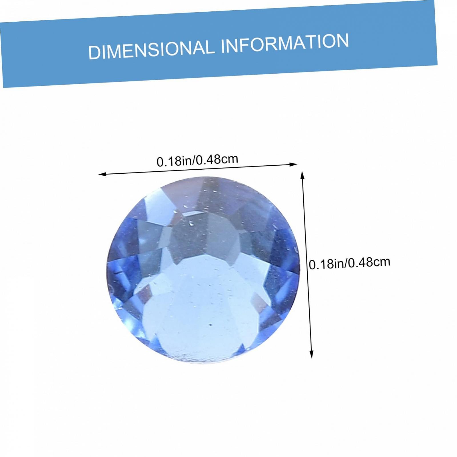 Стразы для ногтей FRCOLOR 2 шт. Блестящие, плоские стеклянные подвески для дизайна ногтей, веера, универсальные для рукоделия и изготовления ювелирных изделий, фото №7