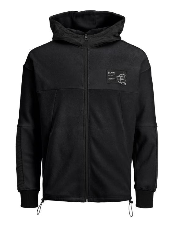 Куртка Jack&Jones SWEAT ZIP HOOD 12216296 Свободный крой Черный M, фото №1