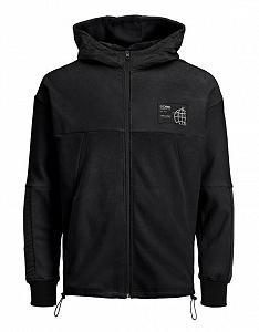 Куртка Jack&Jones SWEAT ZIP HOOD 12216296 Свободного кроя Черный S - Фото 1