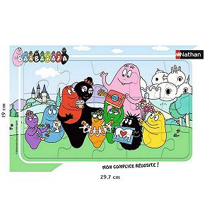 Детский пазл Nathan Barbapapa 12001136 15 деталей с рамкой synthetic.ua - Фото 1