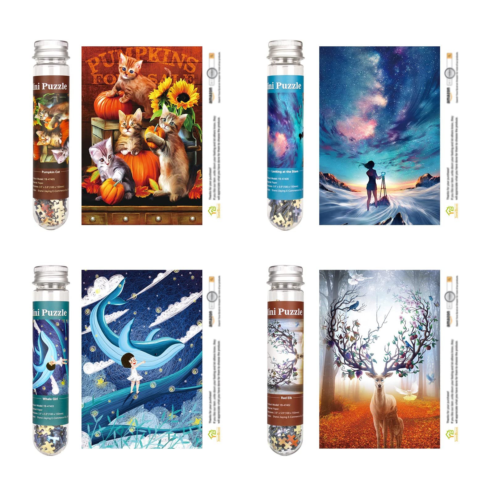 Набір міні-пазлів Micro Puzzle 8 шт. 234 елементи у пробірках, фото №3 Набір міні-пазлів Micro Puzzle 8 шт. 234 елементи у пробірках, фото №3