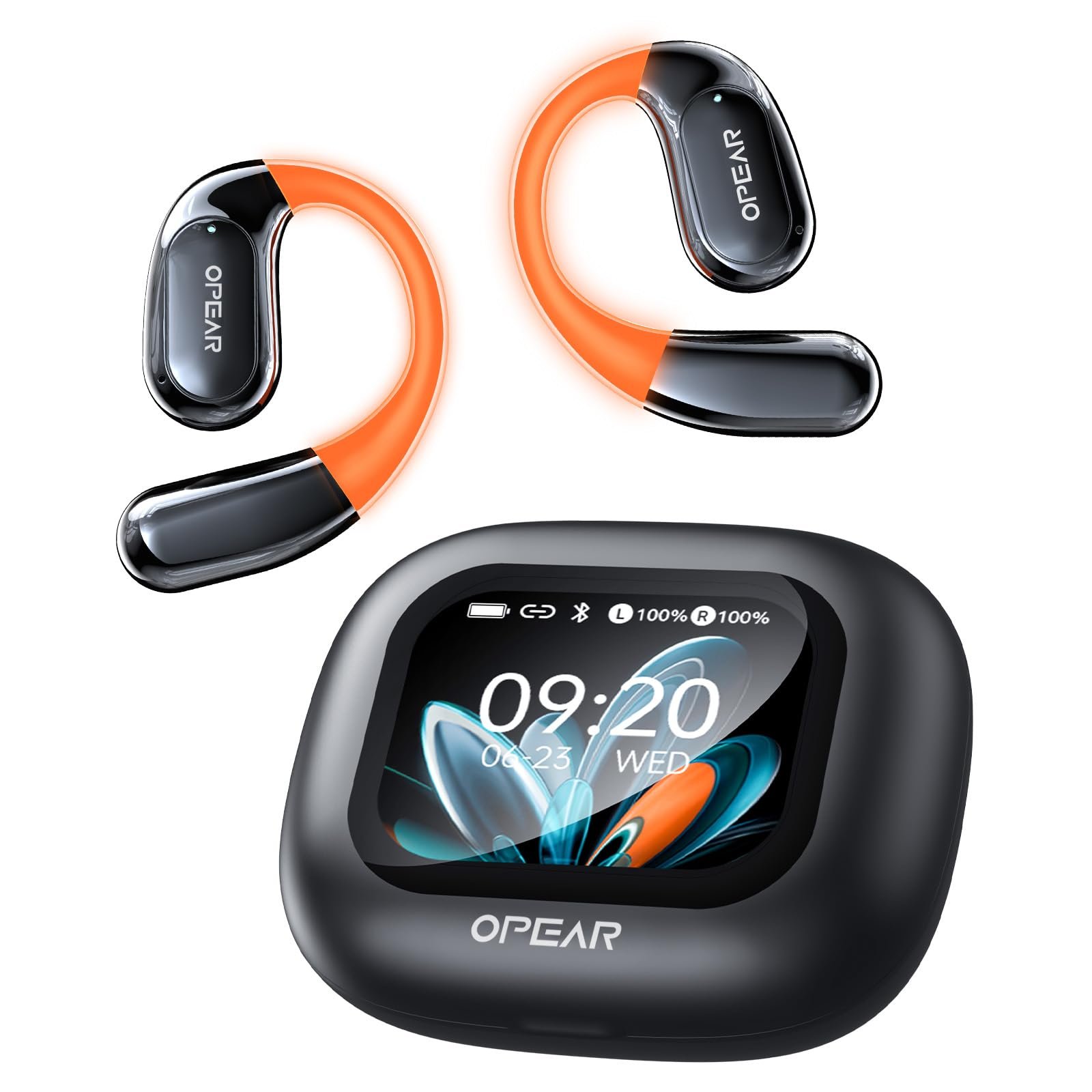 Наушники-переводчики AI NE27, 134 языка, сенсорный LCD-экран, открытые, совместимые с iOS и Android, для путешествий и бизнеса, фото №1