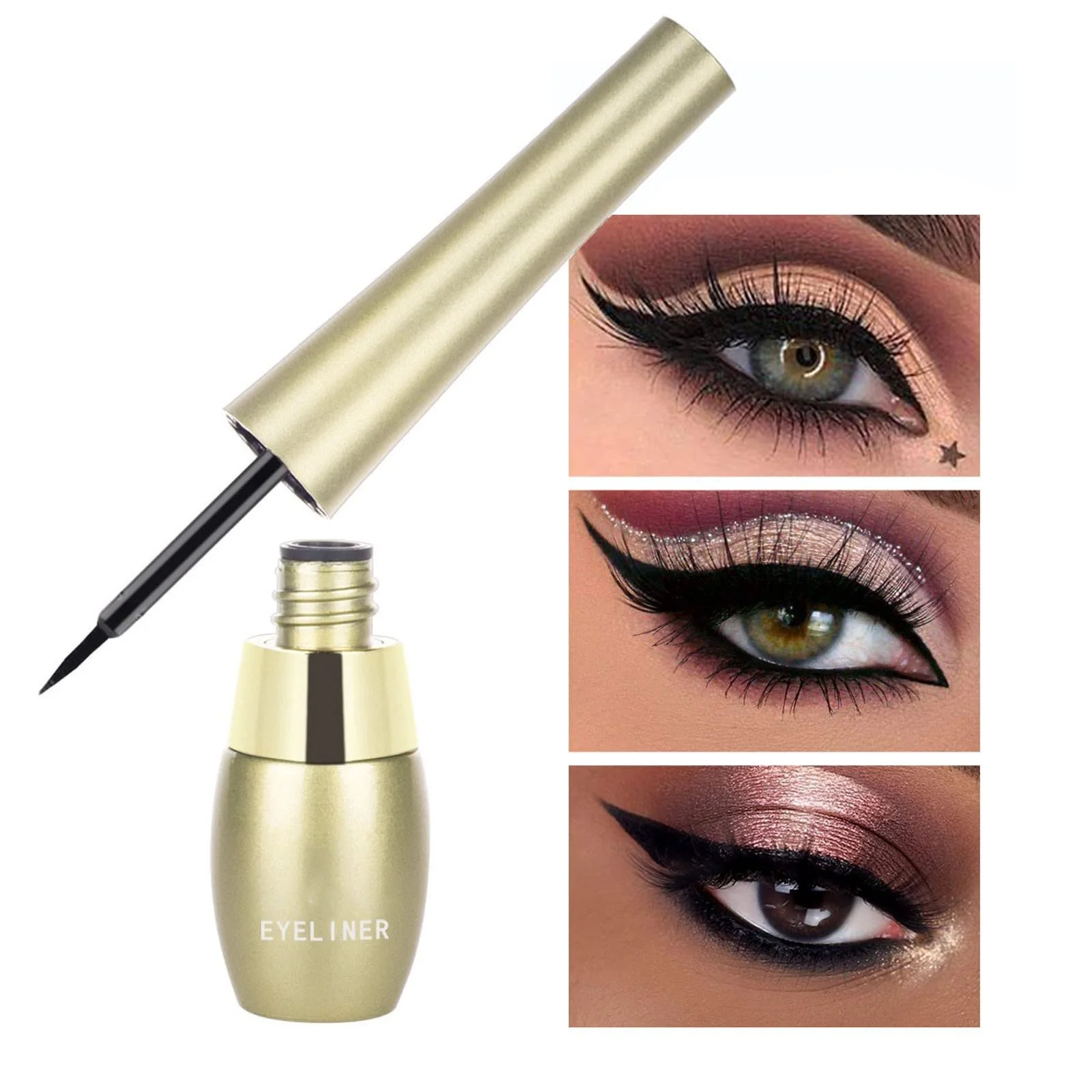 Подводка 2-в-1 для женского макияжа, 8 мл (черный,), фото №4