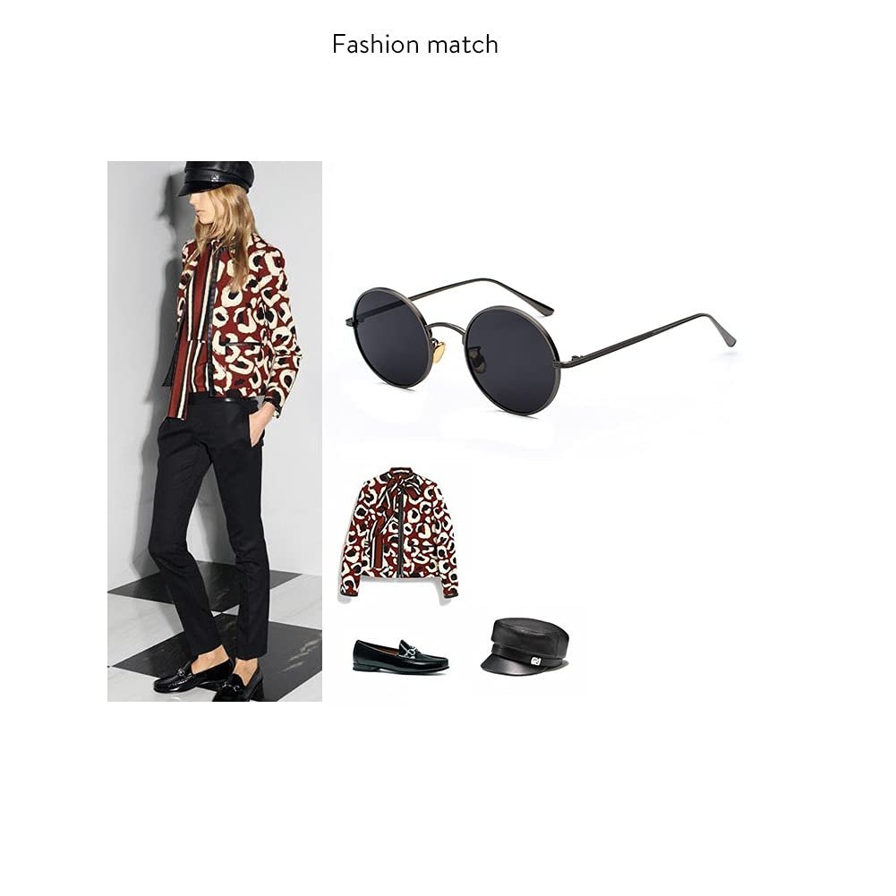 Сонцезахисні окуляри Круглі в стилі стімпанк BOUACOUA Металева оправа для чоловіків та жінок, фото №7 Сонцезахисні окуляри Круглі в стилі стімпанк BOUACOUA Металева оправа для чоловіків та жінок, фото №7