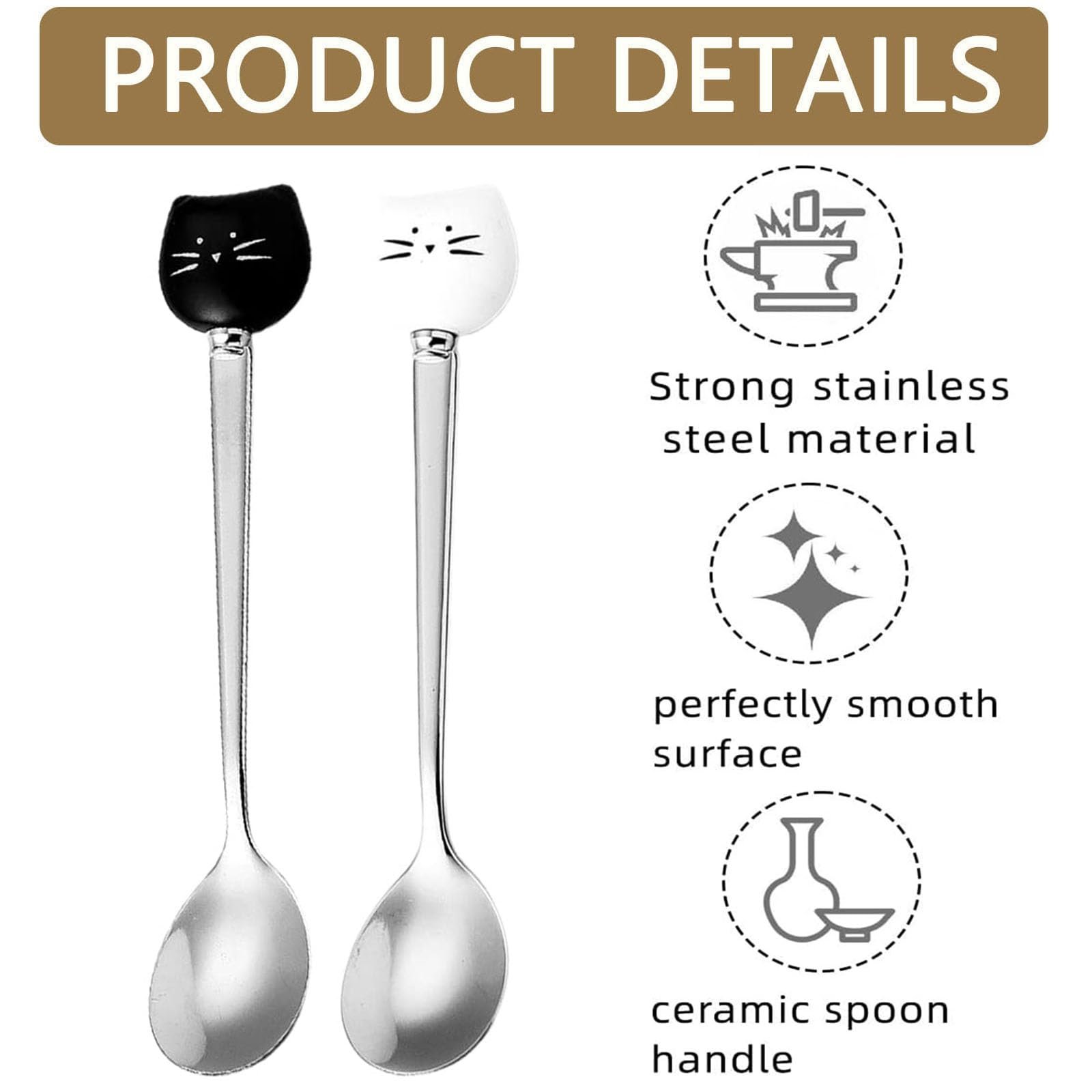 Ложка для кави, Набір 10 штук, фото №3