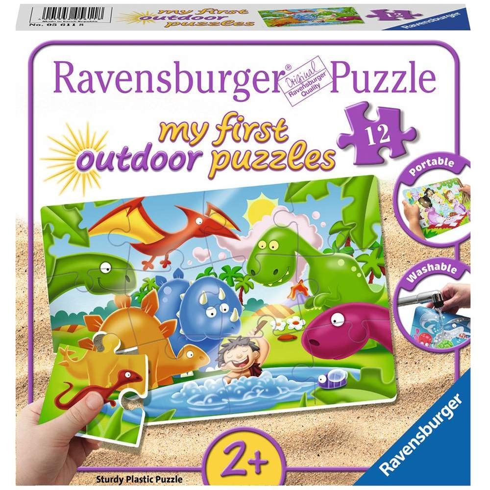 Пазл Ravensburger 05611 Dinosaur Friends пластиковий вуличний 12 деталей, фото №1