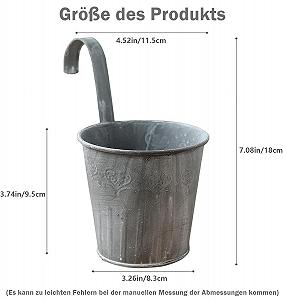 Підвісний квітковий горщик Залізо Вінтаж 5 шт. synthetic.ua - Фото 1