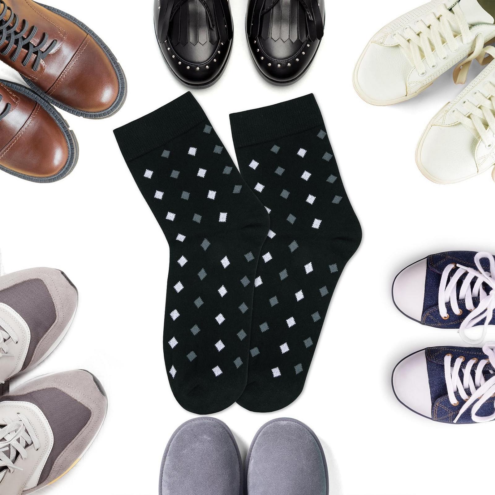 Шкарпетки Жіночі Бавовняні Смужки, Крапки та Серця Різнокольорові, фото №4