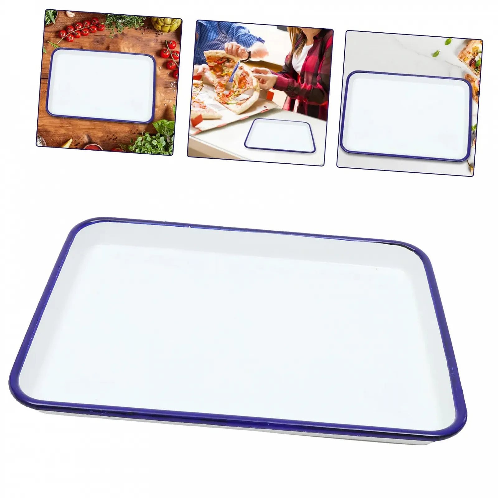 Противень для запекания Vintage эмалированный прямоугольный многофункциональный эмаль, фото №8 Противень для запекания Vintage эмалированный прямоугольный многофункциональный эмаль, фото №8