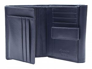 Кошелек кожаный Esquire Viktoria RFID 12 см, темно-синий synthetic.ua - Фото 1