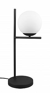 Настільна лампа Trio Leuchten Pure 502000132 метал чорний матовий скло біле 1x E14 - Фото 1