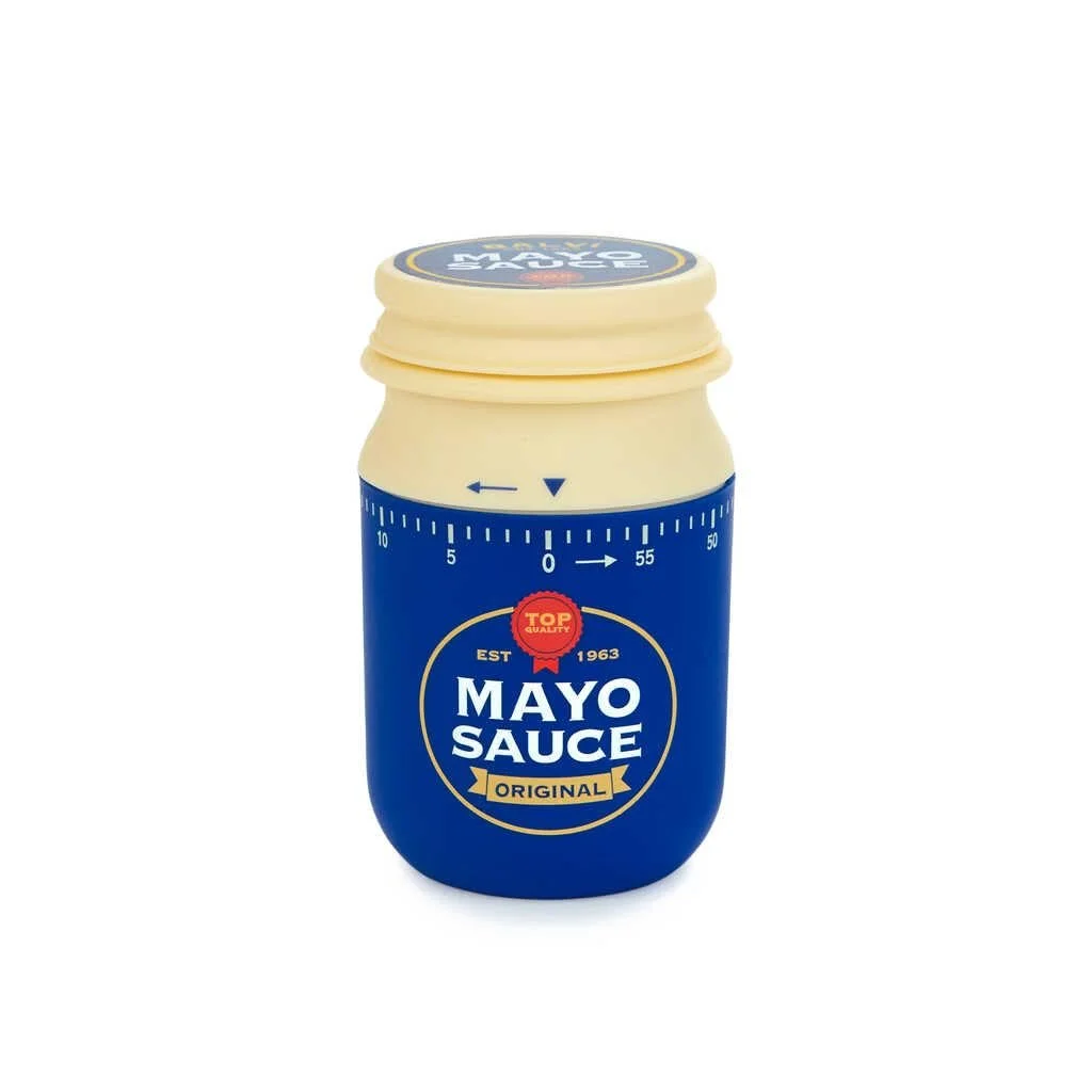 Таймер Balvi Mayonnaise Bottle ретро пластик голубой горчичный, фото №1